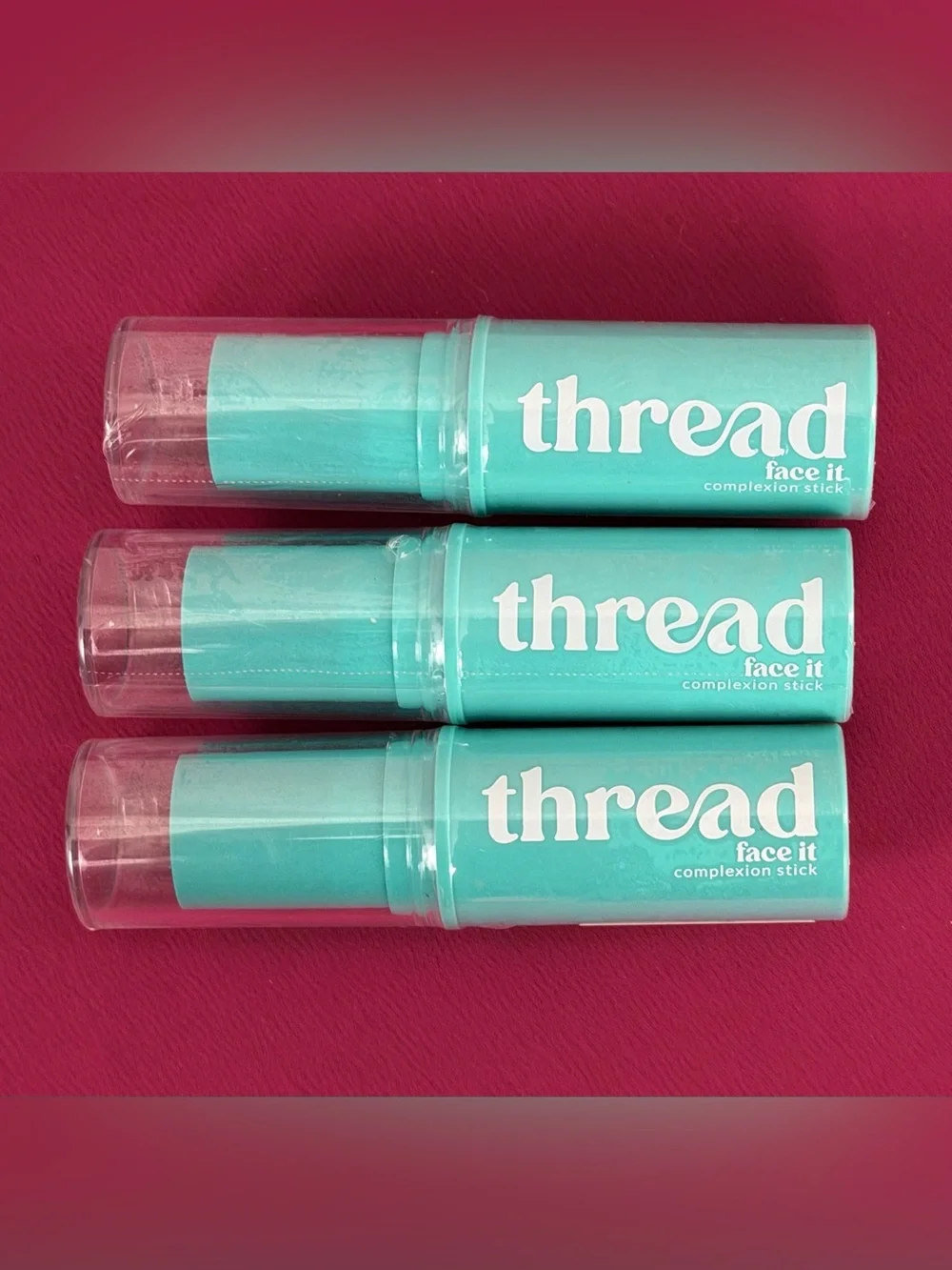 Thread (Set of 3) #50 Complexion Stick -  Light Tan Neutral Matte Finish. NWT